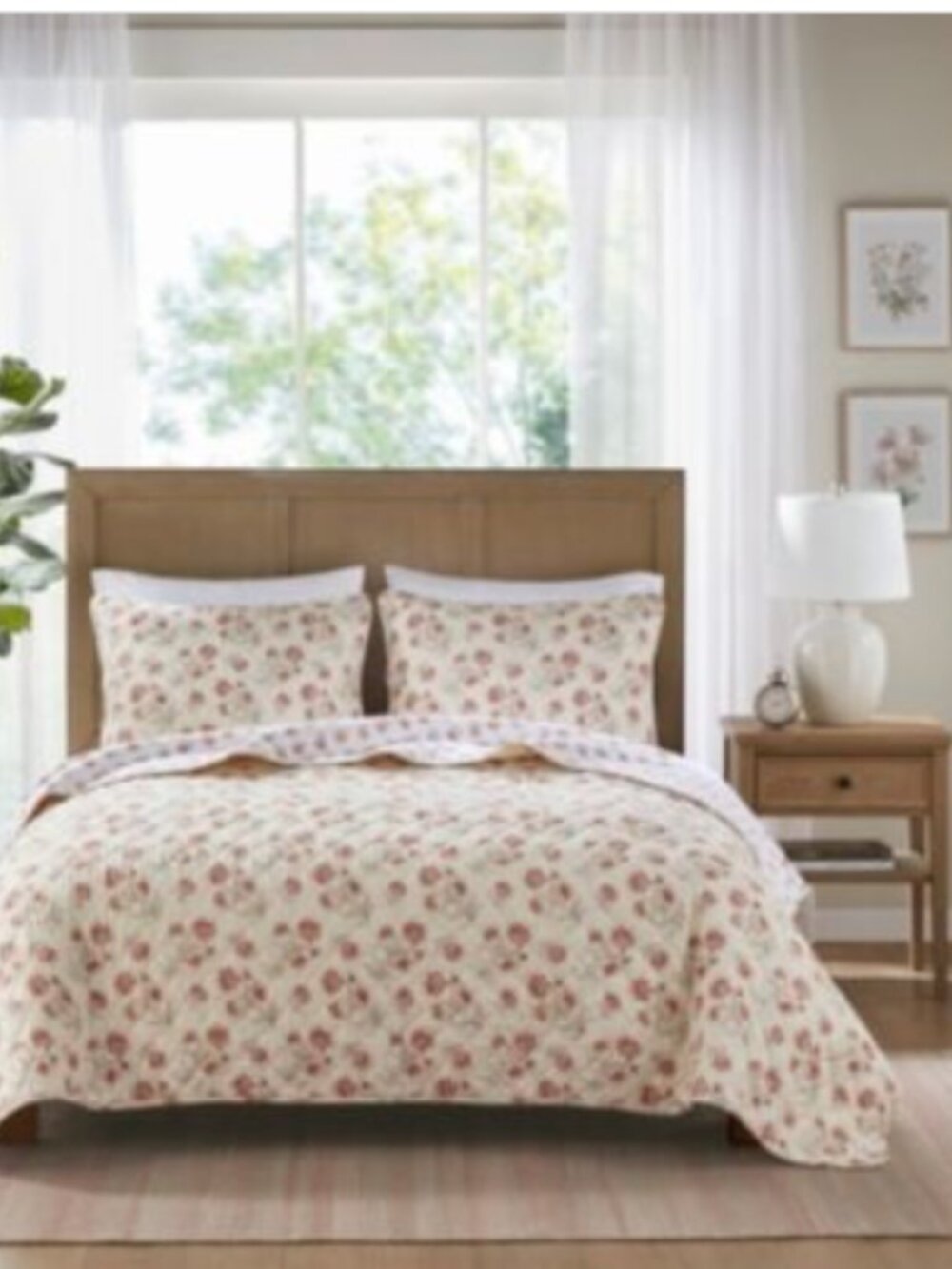 Madison Park Kinsley 100% Cotton Reversible 3-Pc. Quilt Set, Full/Queen - Red